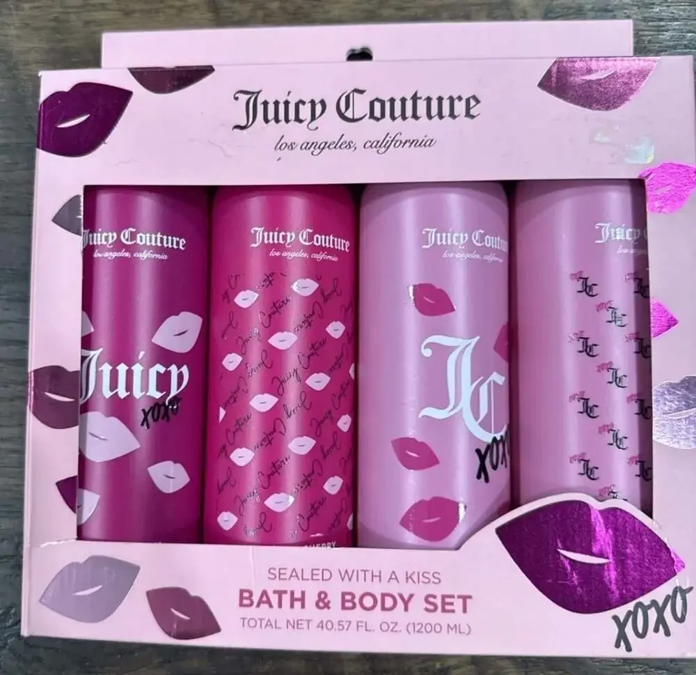Juicy Couture Sealed With A Kiss Bath &‎ Body Set